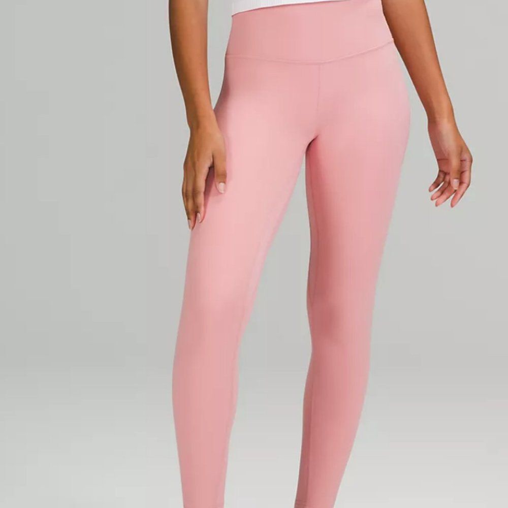 NWT lululemon Align Leggings 25” PANT PINK PUFF PINK SIZE 4 HIGH RISE PERFECT - Picture 7 of 11
